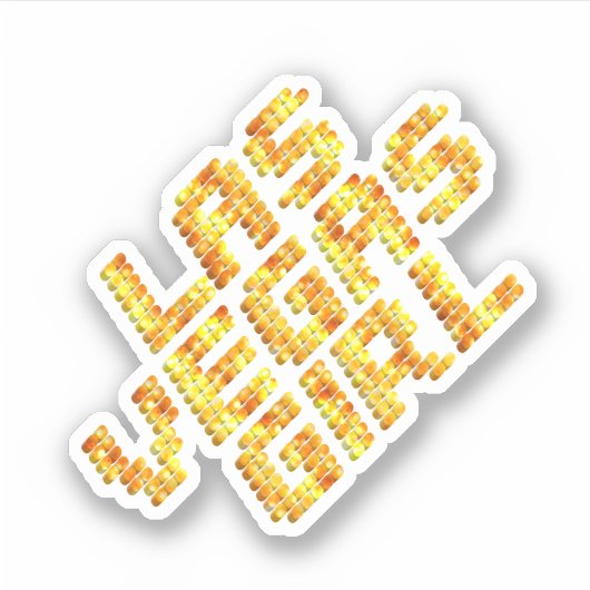 Neon Lights Style Las Vegas Girl シール (正面)