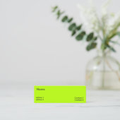 neon lime スキニー名刺 (スタンド正面)