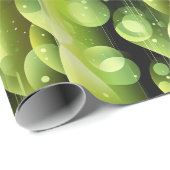 Neon Lime Green Bubble Pattern ラッピングペーパー (ロールコーナー)