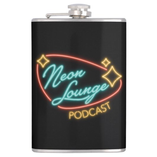 Neon Lounge Logo Flask フラスク (正面)
