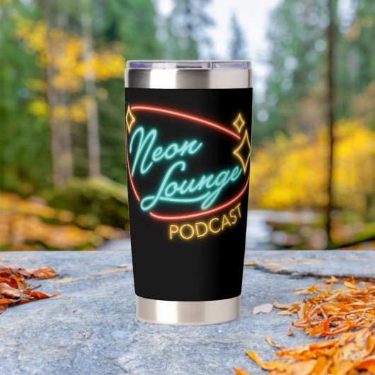 Neon Lounge Logo Insulated Mug 保温保冷タンブラー (アウトドア (回転後))
