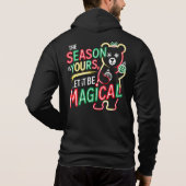 Neon Magical Christmas Bear cozy winter パーカ (裏面)