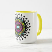 Neon Mandala Cup マグカップ (正面右)