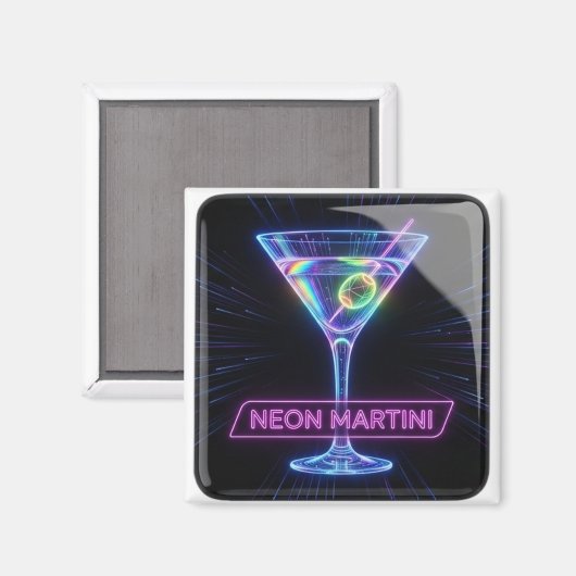Neon Martini Glow マグネット (正面/裏面)