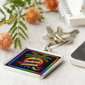 Neon Miami Nights Diamond opulence Luxury  キーホルダー (側面)