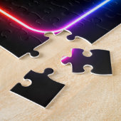 Neon Miami Nights Diamond opulence Luxury  ジグソーパズル (側面)