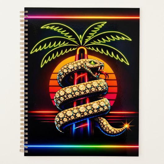 Neon Miami Nights Diamond opulence Luxury  プランナー手帳 (正面)