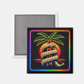 Neon Miami Nights Diamond opulence Luxury  マグネット (正面/裏面)