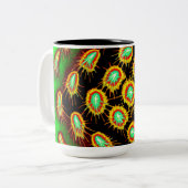 Neon Microburst Pattern Mug ツートーンマグカップ (正面左)