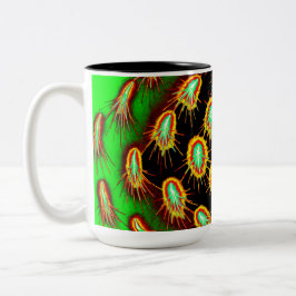 Neon Microburst Pattern Mug ツートーンマグカップ