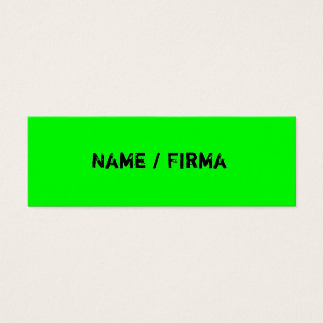 Neon - mini Visitenkarten (正面)
