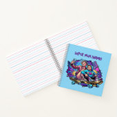 Neon Mom & Son Spiral Notebook ノートブック (内部)