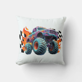 Neon Monster Truck Blaze クッション
