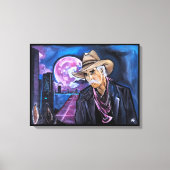 Neon Moon Painting by Alfred Fox キャンバスプリント (正面)