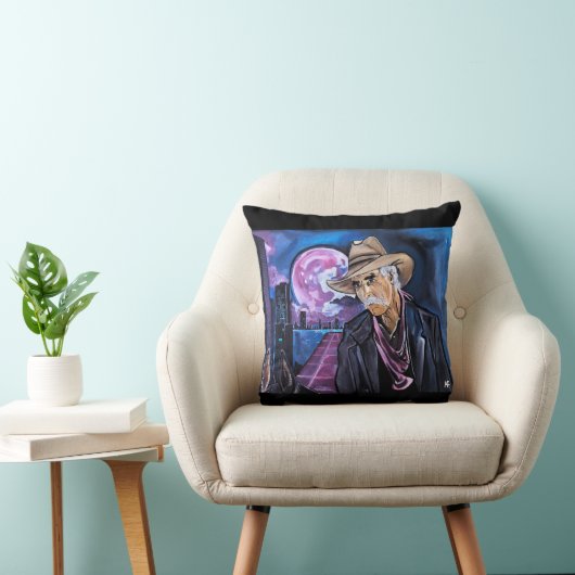 Neon Moon Painting by Alfred Fox クッション (椅子)