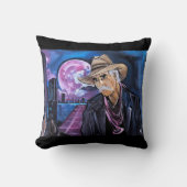 Neon Moon Painting by Alfred Fox クッション (正面)