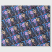 Neon Moon Painting by Alfred Fox ラッピングペーパー (フラット)