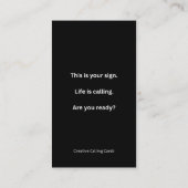 Neon Motivational Pass Along Card コーリングカード (裏面)