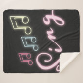 Neon Music Notesを歌う シェルパブランケット (正面(横))