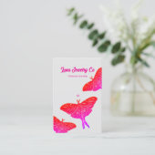 Neon Mystical Luna Moth Jewelry Pin Business Card  名刺 (スタンド正面)