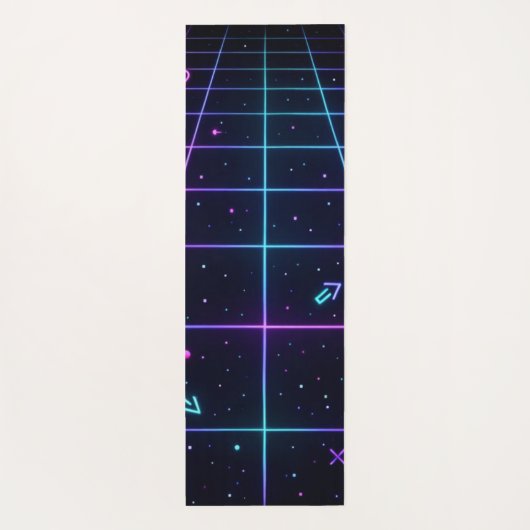 Neon Name Retro 80s  ヨガマット (裏面)
