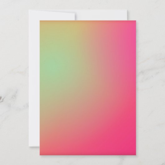 Neon Nerf Battle Dart Gun Game Birthday Boy 招待状 (裏面)