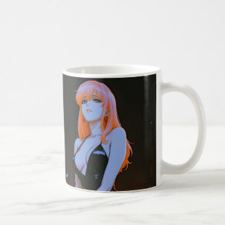 Neon Night Diva — Anime Girl & Street Car Mug コーヒーマグカップ