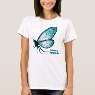 Neon Nightfaires - Glow-in-the-Dark Butterfly Art Tシャツ