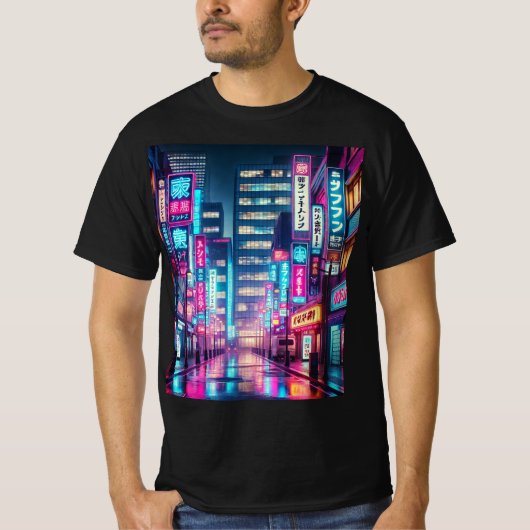 Neon Nights Tokyo Dreams T-shirt Tシャツ (正面)