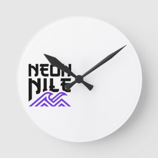 NEON NILE ウェーブロゴ壁時計 ラウンド壁時計