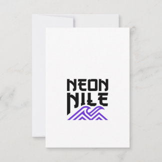 NEON NILE ウェーブロゴ グリーティングカード 出欠カード