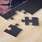 Neon Noir Bengal Cat ジグソーパズル (側面)