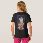 Neon Noir Bengal Cat Tシャツ (裏面フル)