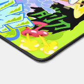 Neon Noise – Cartoon Band Mouse Pad デスクマット (コーナー)