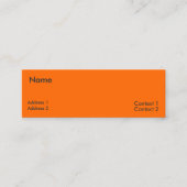 neon orange  スキニー名刺 (正面)