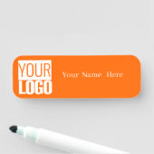 Neon orange - add logo 名札 (インサイチュ)