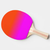 Neon Orange and Hot Pink Ombre Shade Color Fade 卓球ラケット (横)