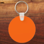 Neon Orange Solid Color  Keychain キーホルダー (裏面)
