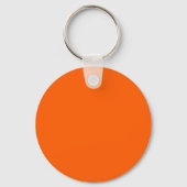 Neon Orange Solid Color  Keychain キーホルダー (裏面)