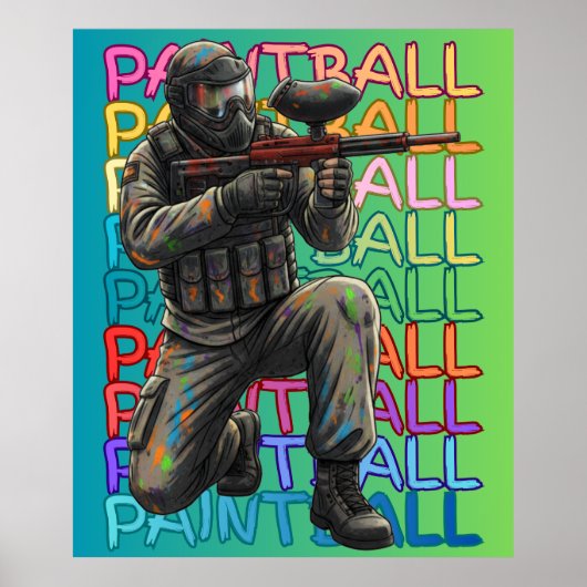 Neon Paintball Warrior  ポスター (正面)