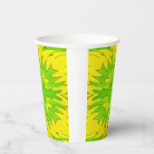 Neon Pause Dienstag Edition – Pappbecher grün gelb 紙コップ (右)