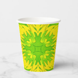 Neon Pause Dienstag Edition – Pappbecher grün gelb 紙コップ