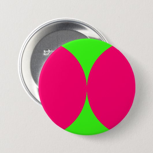 Neon Petal Pop Custom Button 缶バッジ (正面&裏面)