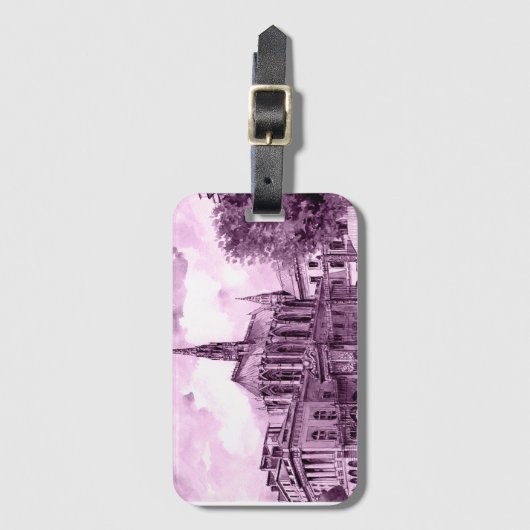 NEON PINK ラゲッジタグ (正面縦)