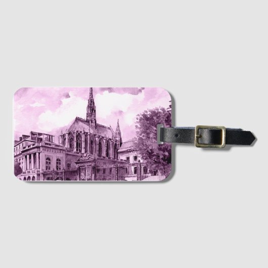 NEON PINK ラゲッジタグ (正面横)