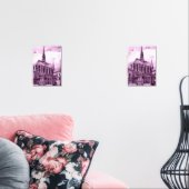 Neon pink and cobalt bridge arcs over a luminous c (リビング)