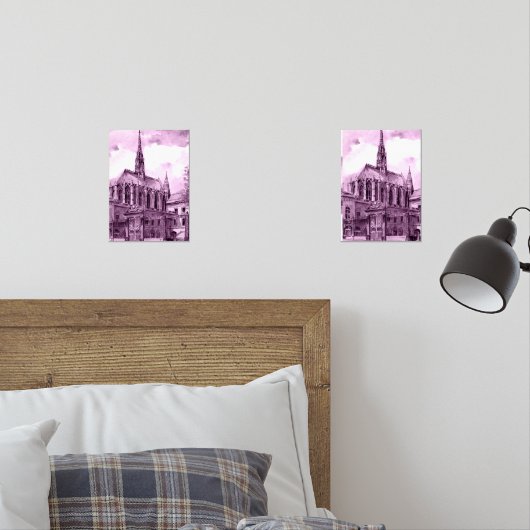 Neon pink and cobalt bridge arcs over a luminous c (寝室)