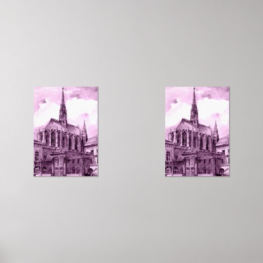 Neon pink and cobalt bridge arcs over a luminous c (正面)