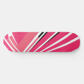 Neon Pink and White Simple Vector Skateboard スケートボード (横)