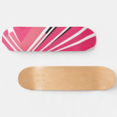 Neon Pink and White Simple Vector Skateboard スケートボード (横)